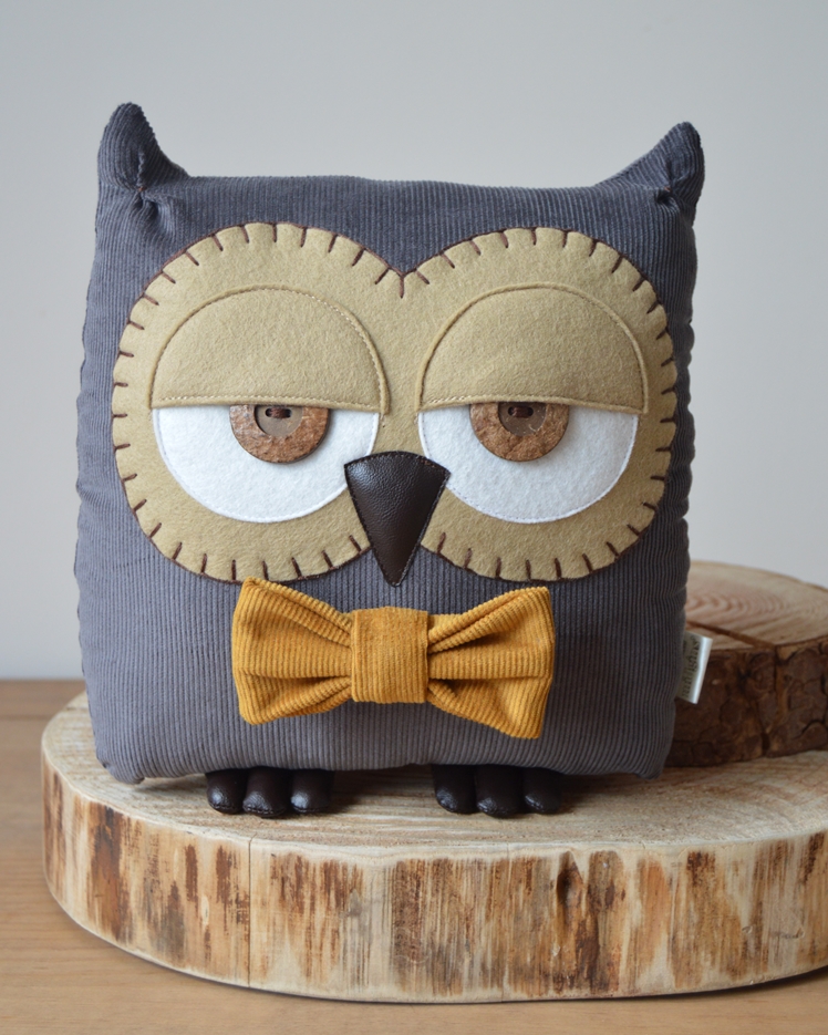 Owl Cushion by Midgins'